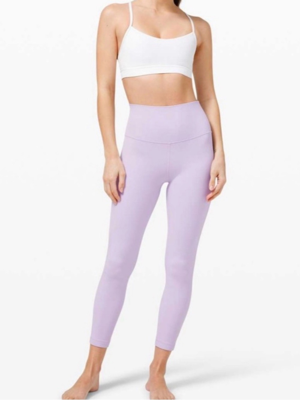 Lululemon Align Pant II 25” Leggings Size 10 Lilac High Rise Yoga Nulu $98